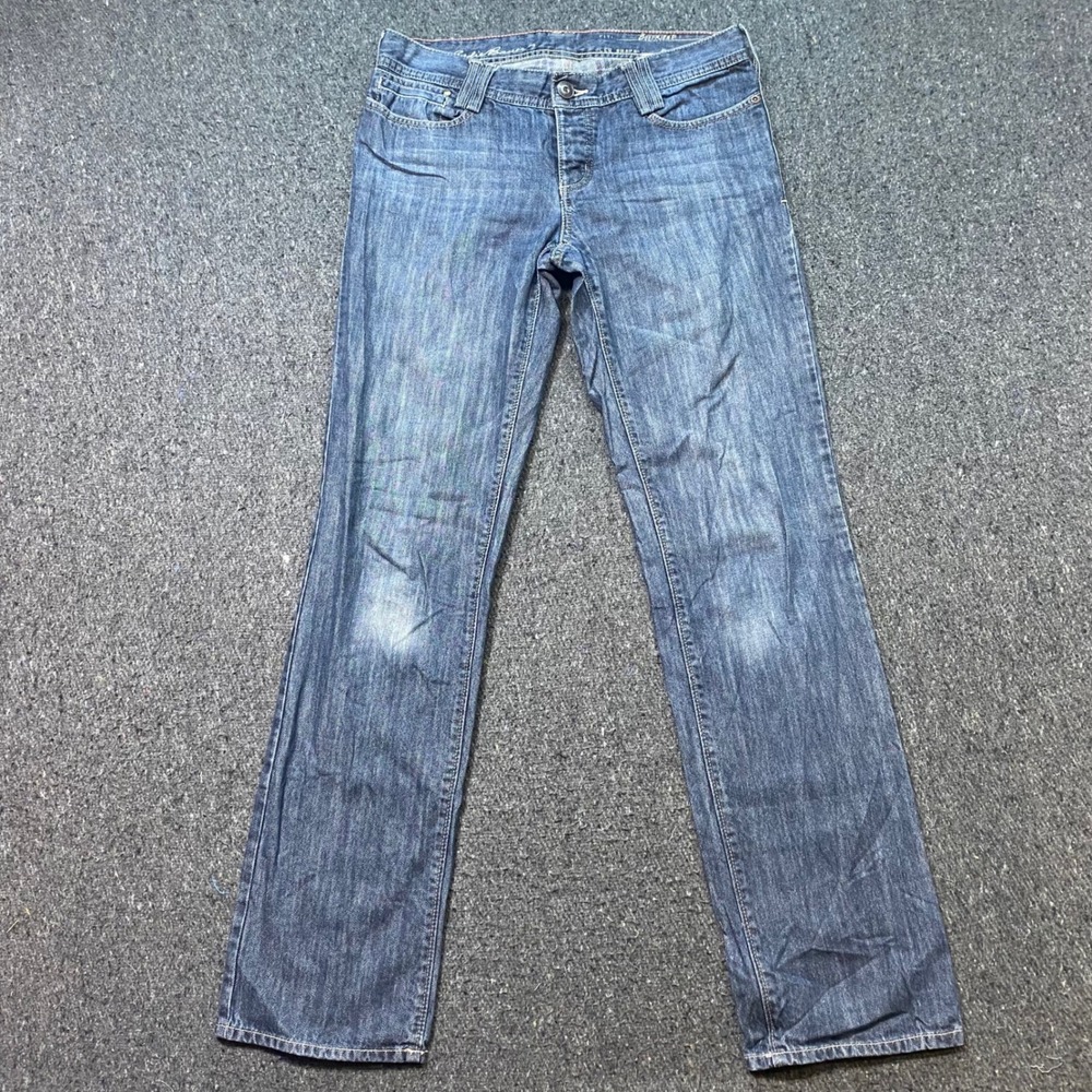 Eddie Bauer Boyfriend Jeans Sz 6 Womens Blue Relaxed Leg Button Fly Casual